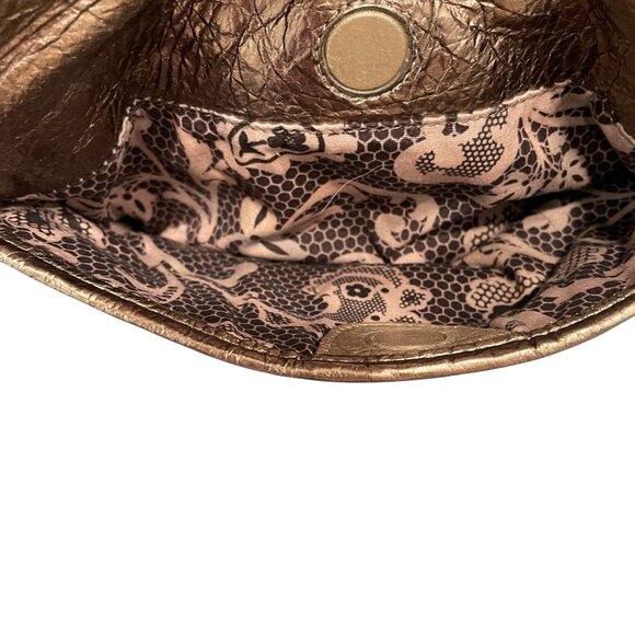 Brighton Metallic Leather Crossbody Shoulder Bag Boho‎ Everyday Chic